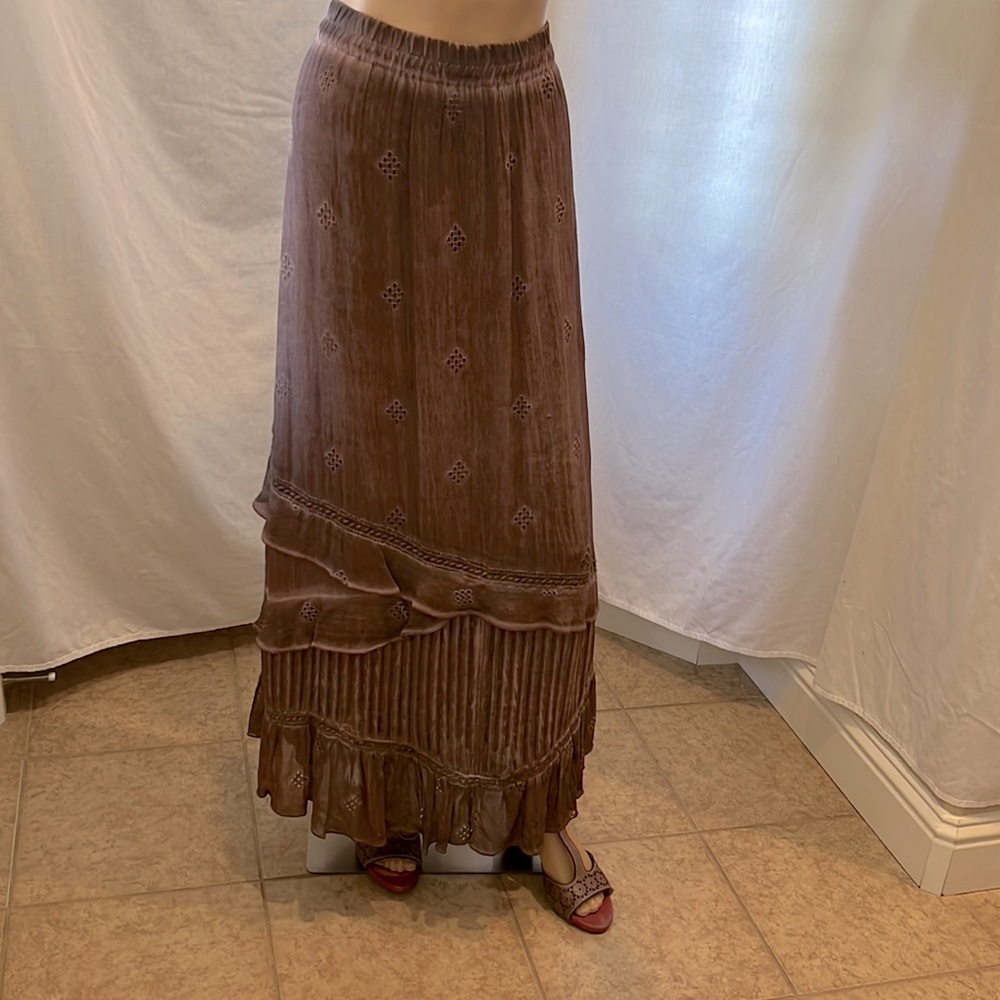 Boho maxi skirt fully lined